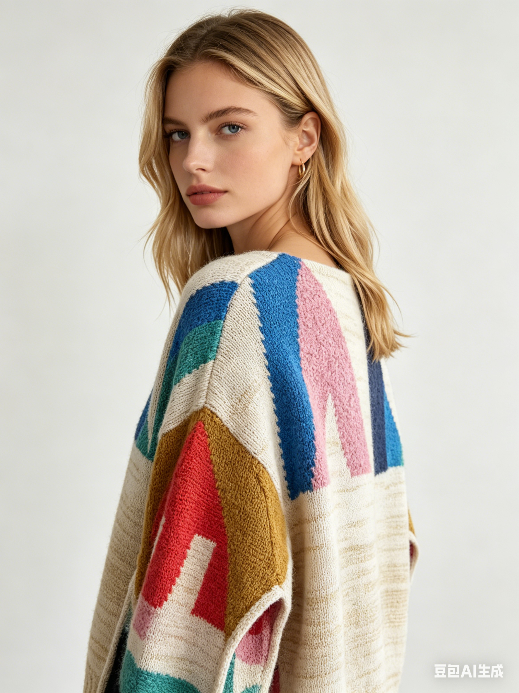 Chanel Abstract Geometric Cashmere-Blend Sweater 香奈儿 抽象几何图案羊绒混纺毛衣