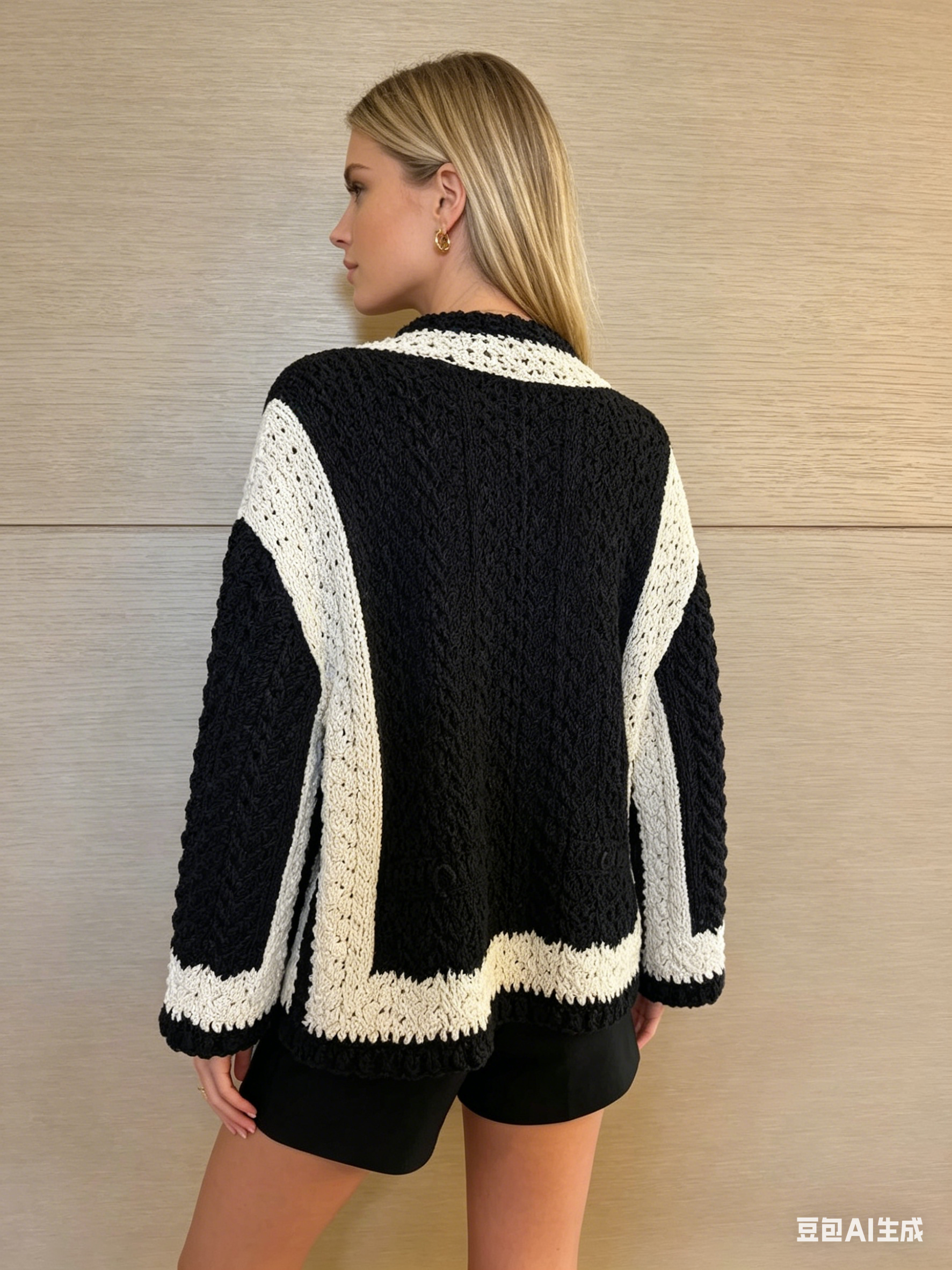 Vintage Chanel Logo Jacquard Zip-Up Knit Jacket 中古香奈儿满印字母提花拉链针织外套