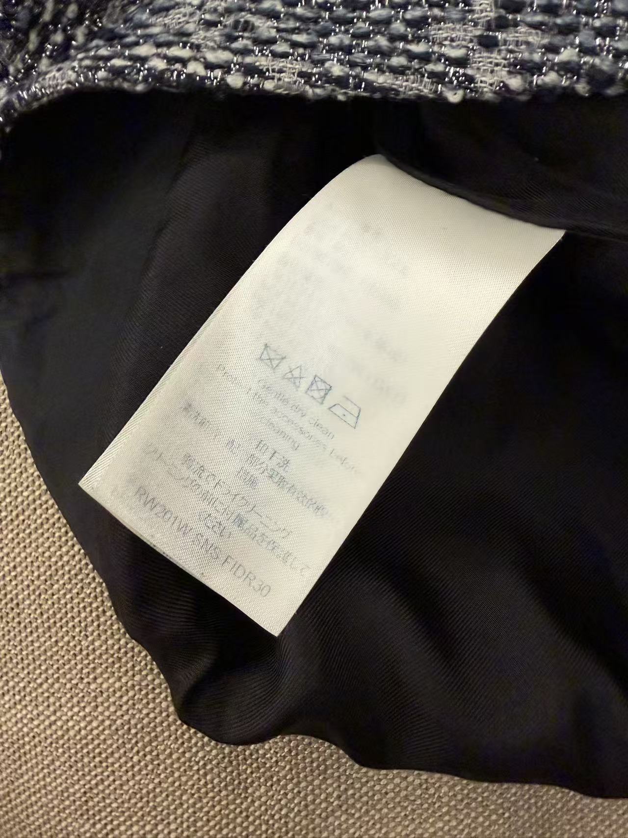 Louis Vuitton LV 拼接 Monogram 暗紋洋裝（36 碼）