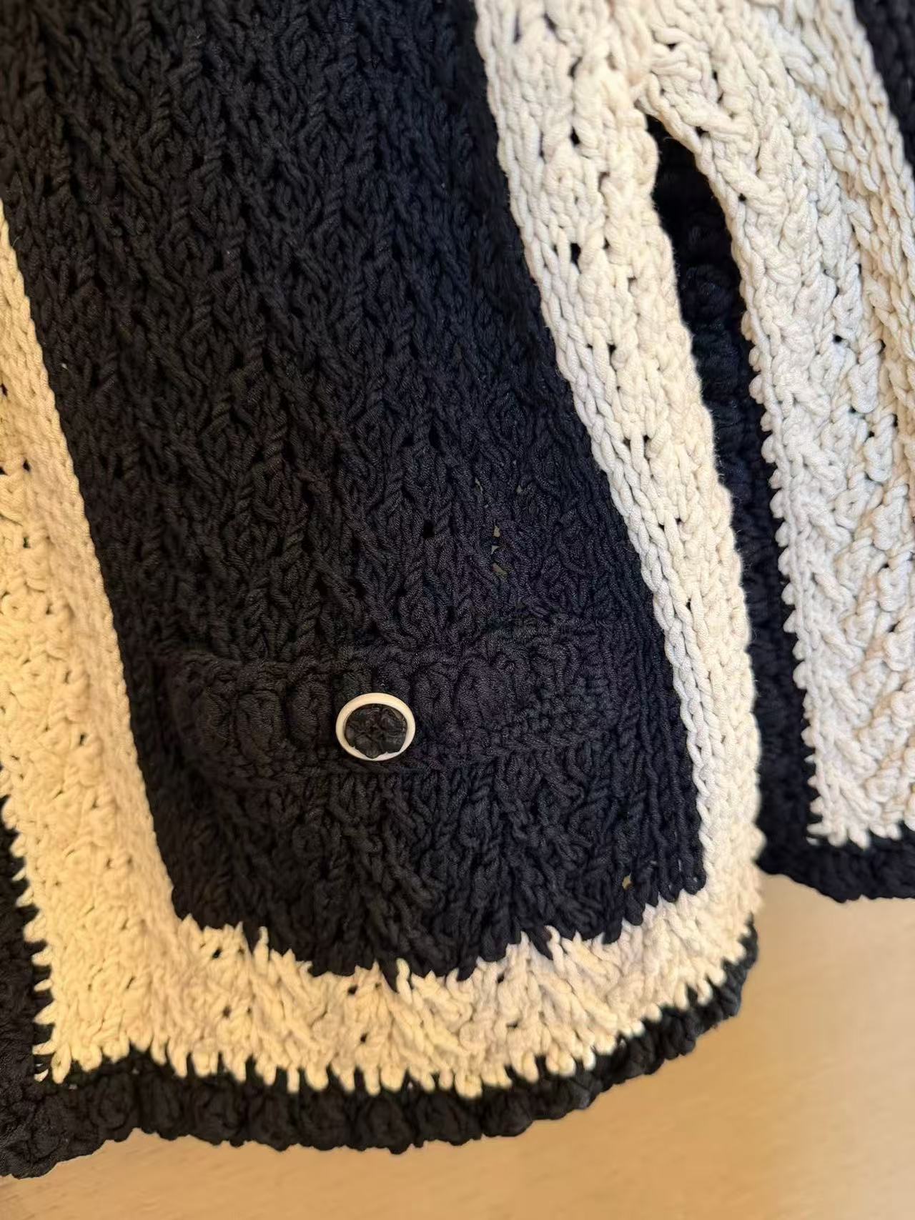 Vintage Chanel Logo Jacquard Zip-Up Knit Jacket 中古香奈儿满印字母提花拉链针织外套