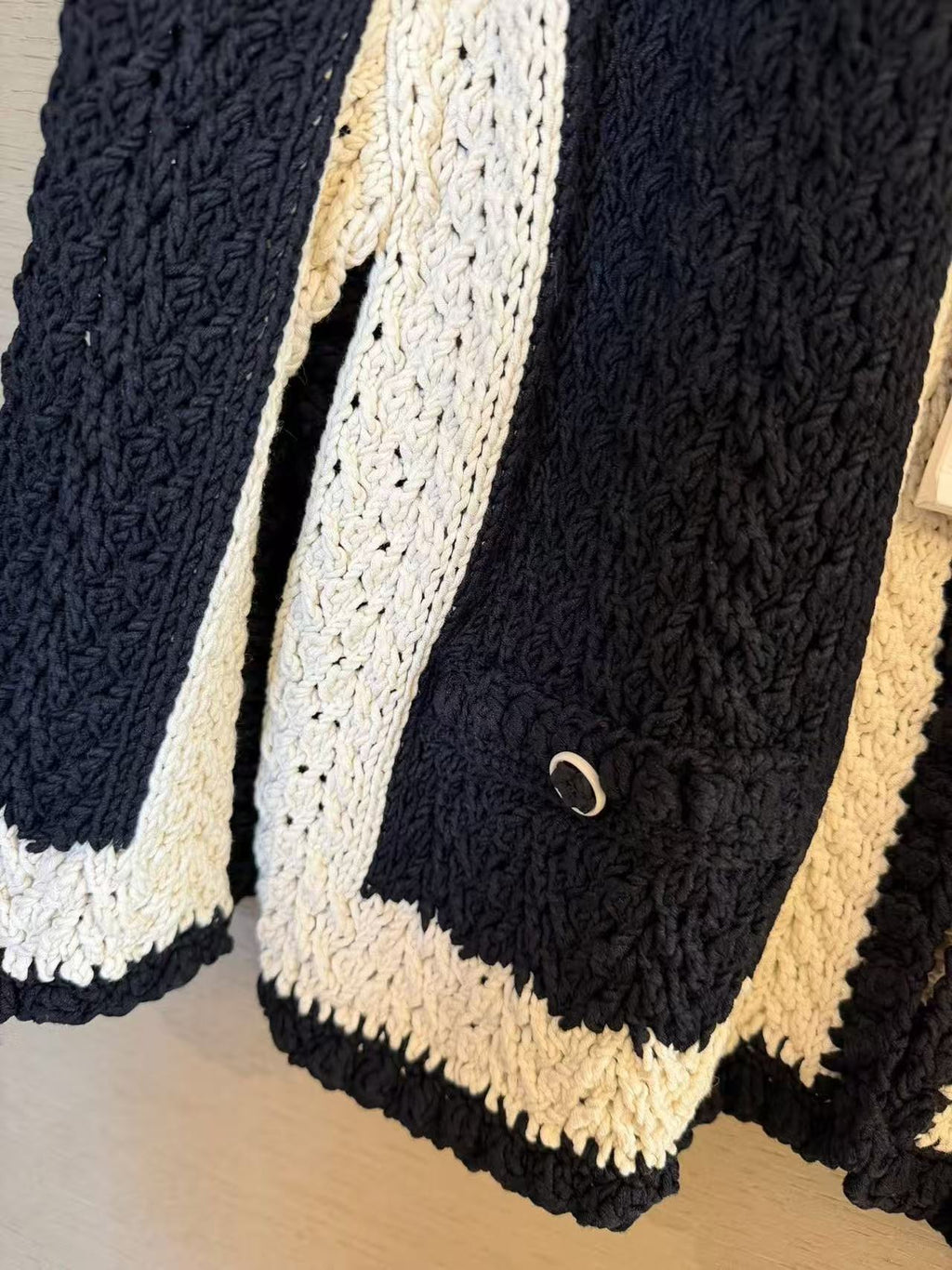 Vintage Chanel Logo Jacquard Zip-Up Knit Jacket 中古香奈儿满印字母提花拉链针织外套