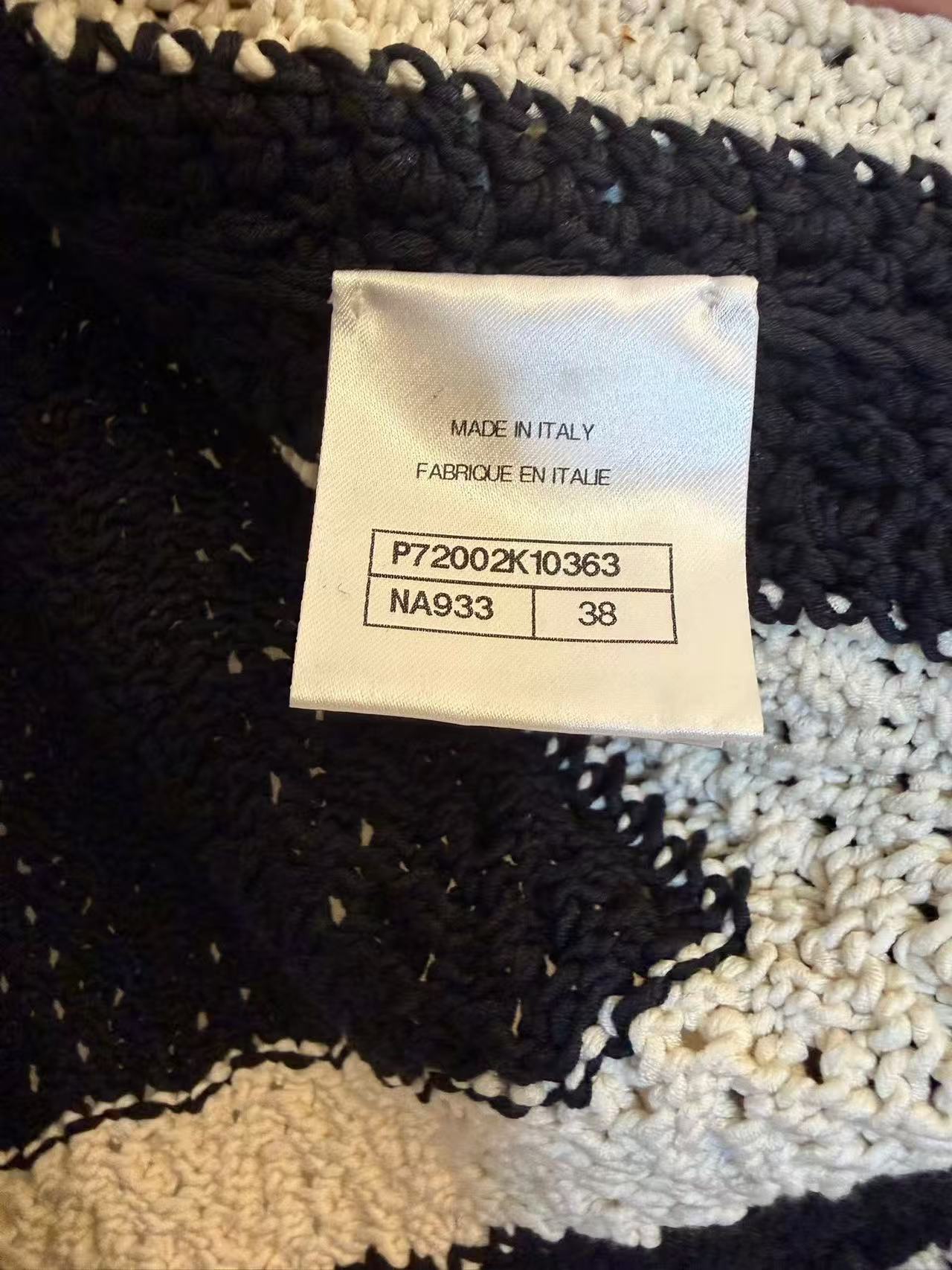 Vintage Chanel Logo Jacquard Zip-Up Knit Jacket 中古香奈儿满印字母提花拉链针织外套