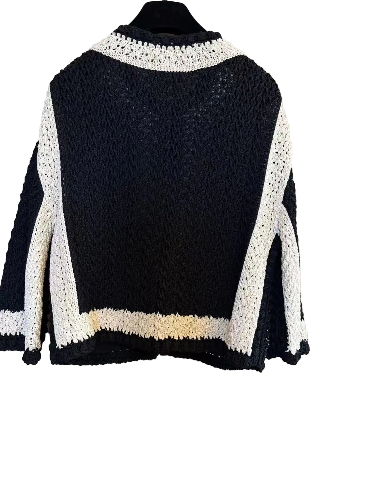 Vintage Chanel Logo Jacquard Zip-Up Knit Jacket 中古香奈儿满印字母提花拉链针织外套