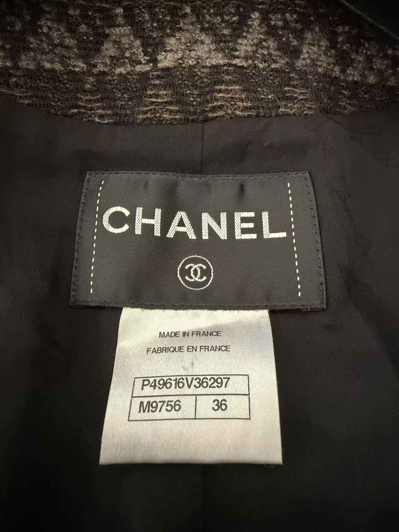 CHANEL 達拉斯系列 星星扣羊毛外套