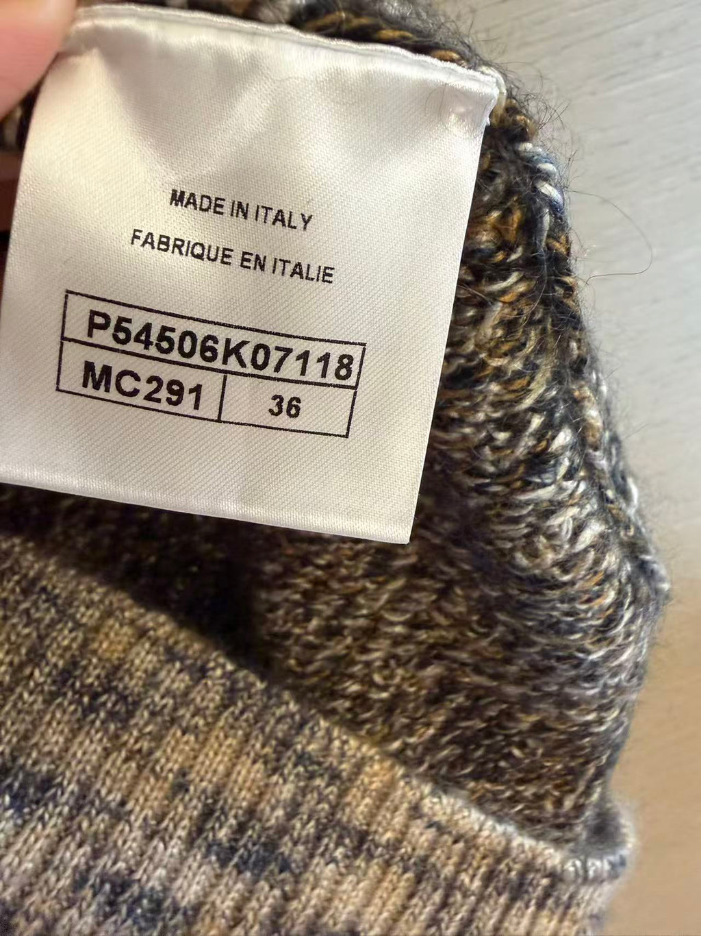 CHANEL 義大利製絲毛混紡菱格提花四口袋 V 領無袖馬甲 36 碼 二手精品背心