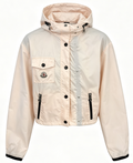 Moncler Lico 浅粉短款连帽防风外套