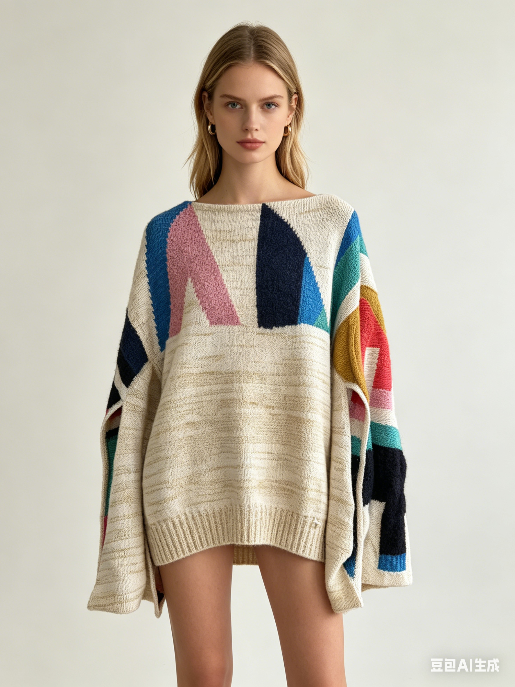 Chanel Abstract Geometric Cashmere-Blend Sweater 香奈儿 抽象几何图案羊绒混纺毛衣